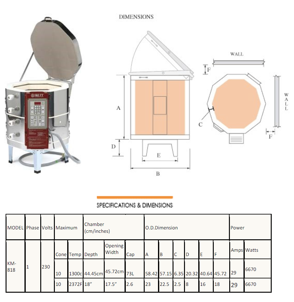 Km818 School Top Loader Kiln